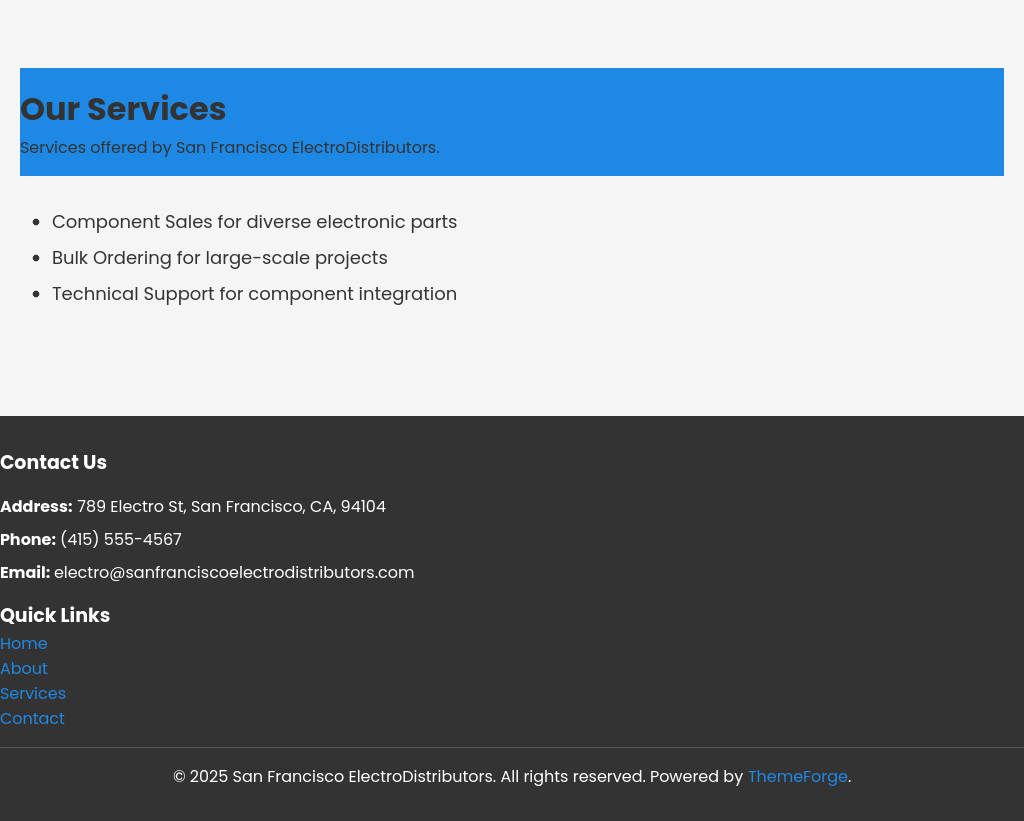 Forgevista Electronics Electronic Component Distributor Modern Lite - Image 4