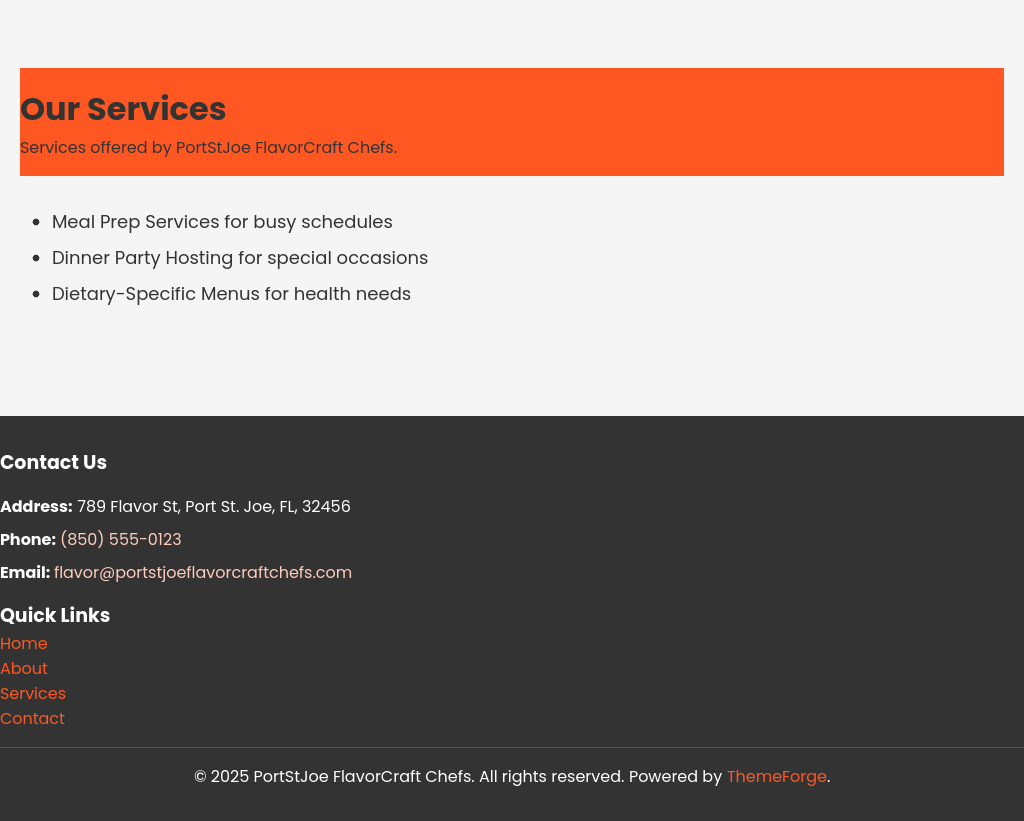 Forgevista Food And Beverage Personal Chefs Classic Lite - Image 4