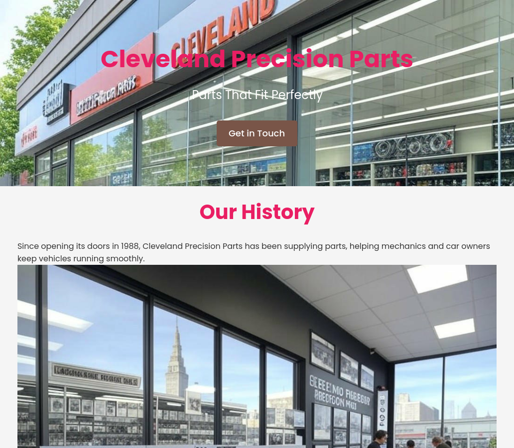 Forgevista Automotive Parts Store Desert Sunset Premium