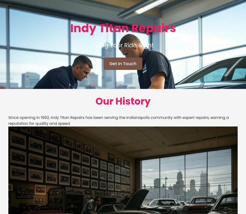 Forgevista Automotive Repair Desert Sunset Premium