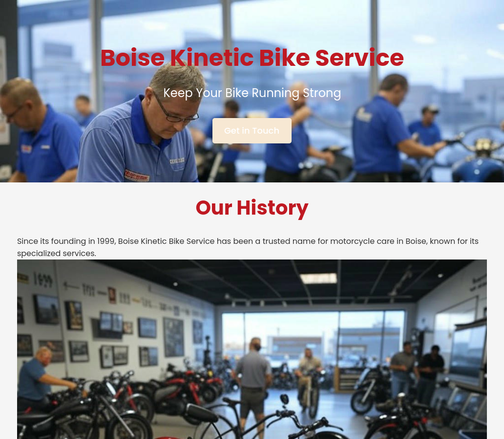 Forgevista Automotive Motorcycle Service Burning Red Premium