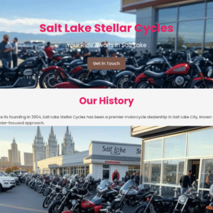 Forgevista Automotive Motorcycle Sales Desert Sunset Premium