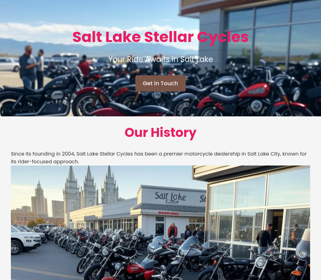 Forgevista Automotive Motorcycle Sales Desert Sunset Premium