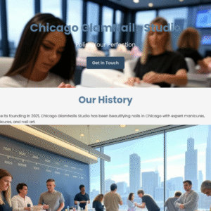 Forgevista Beauty Services Nail Salon Mapped Blue Premium