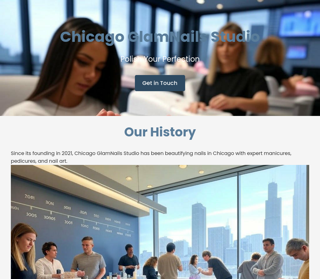 Forgevista Beauty Services Nail Salon Mapped Blue Premium