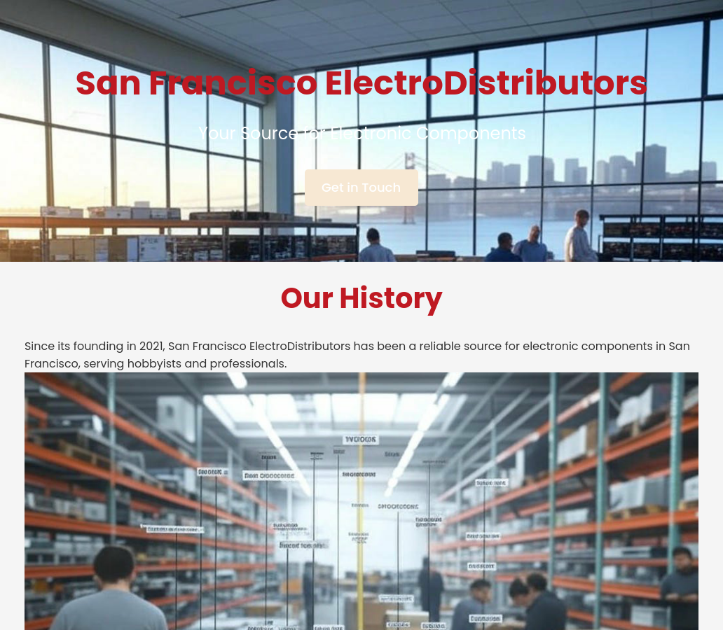 Forgevista Electronics Electronic Component Distributor Burning Red Premium