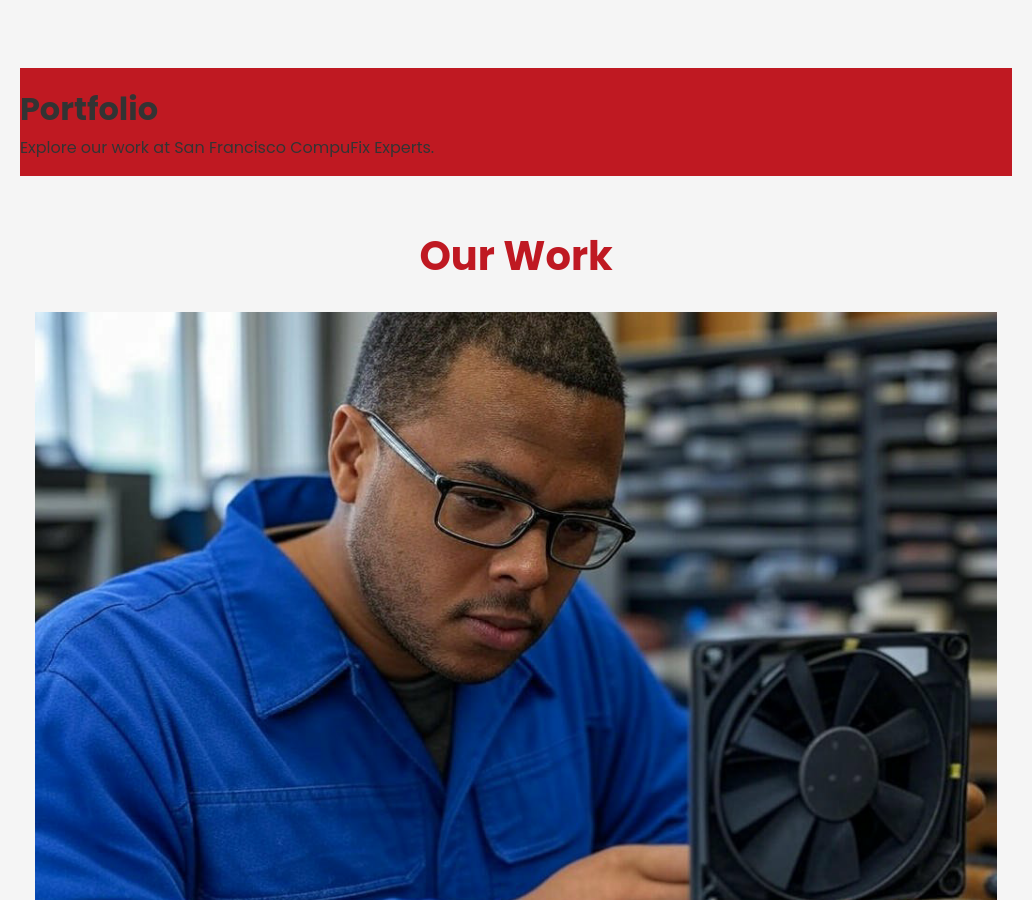 Forgevista Electronics Computer Repair Burning Red Premium - Image 2